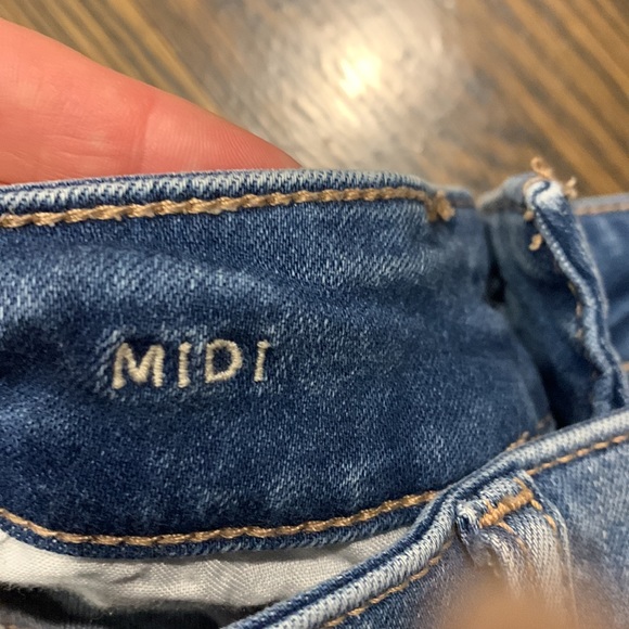 American Eagle Midi Jean Shorts 00 - Picture 4 of 4